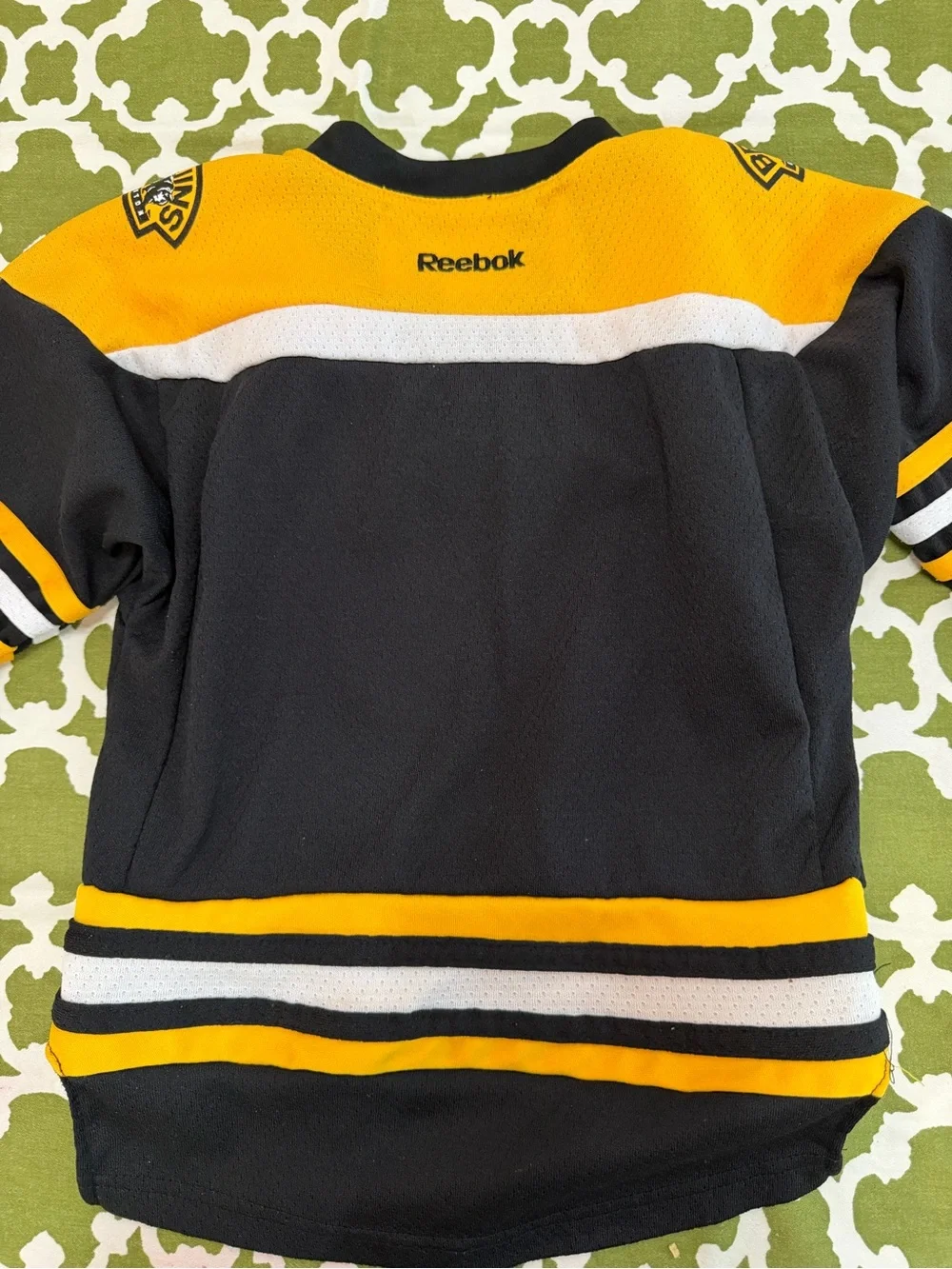 Reebok Boston Bruins Youth Black & Gold Hockey Jersey 2T-4T
